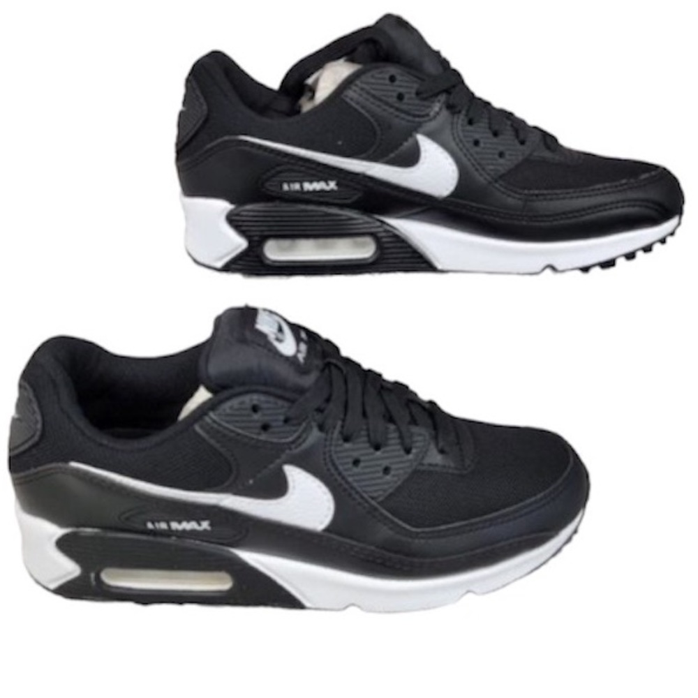 Nike Air Max Black and White Athletic Shoes